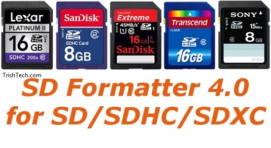sd card formatter 4